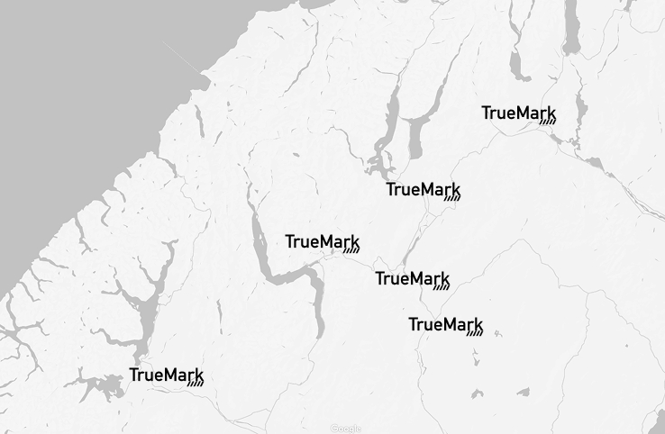 Service coverage map